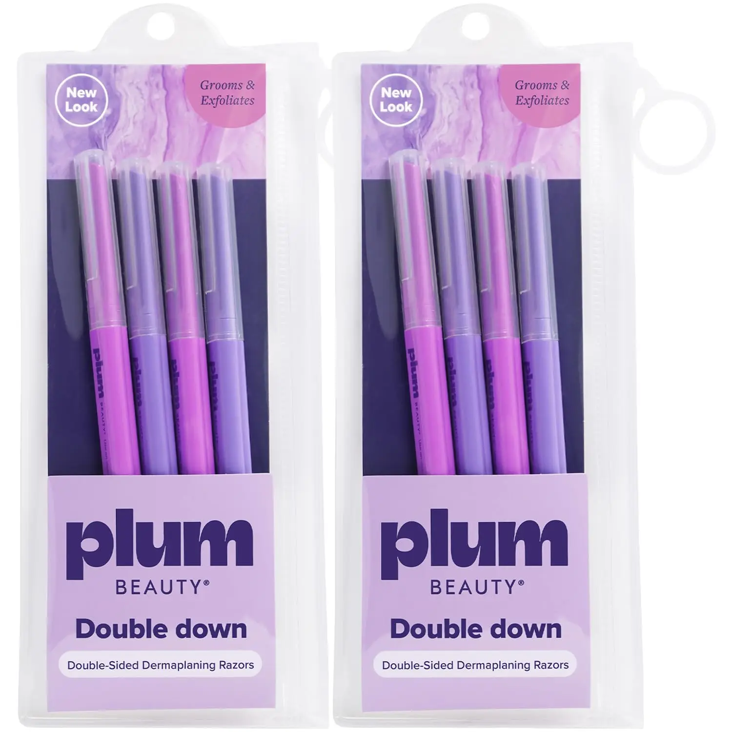 

Dermaplaning Razors for Women & Men, 2-Pack (8 Double-Sided Razors) – Quick & Painless Facial Hair Removal, Eyebrow Razor for