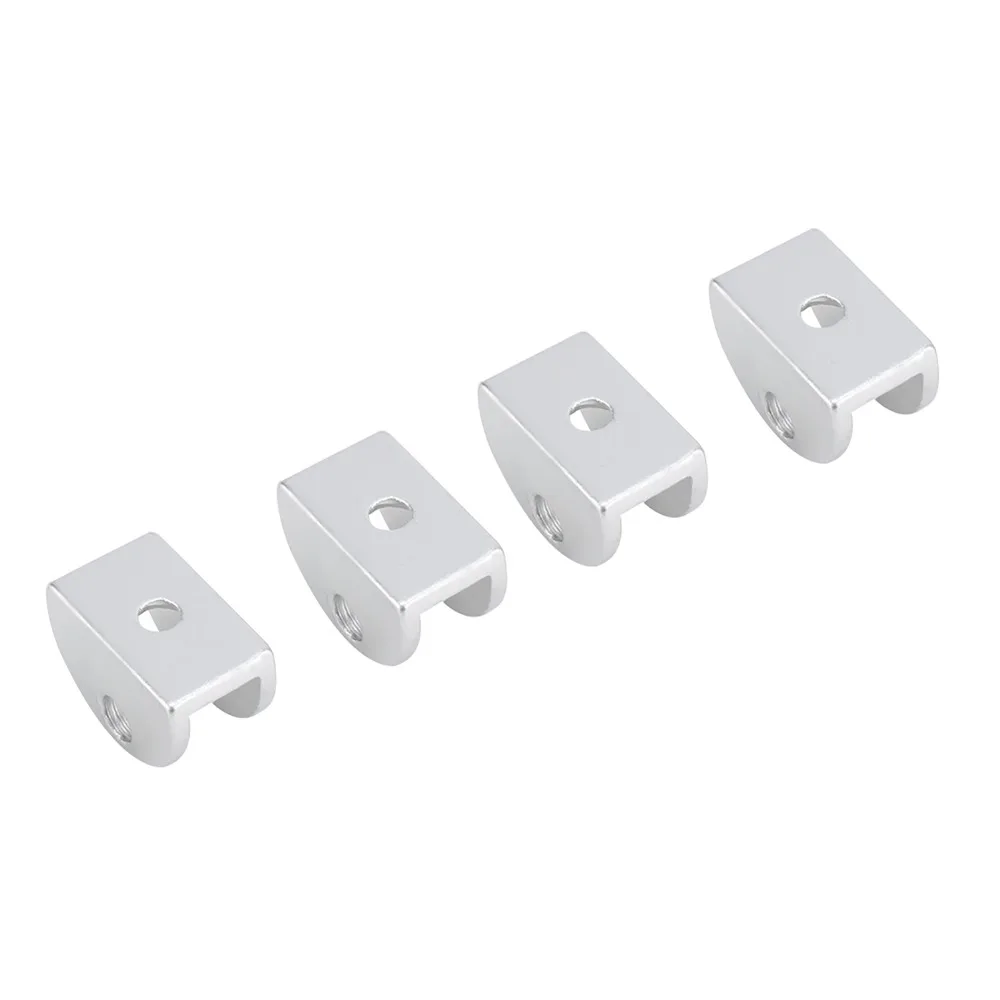 Aluminum Glass Clamp Holder Adjustable Bracket Arc Bracket Glass Clamp Bracket Heavy Duty Half Round Glass Bracket Home Use