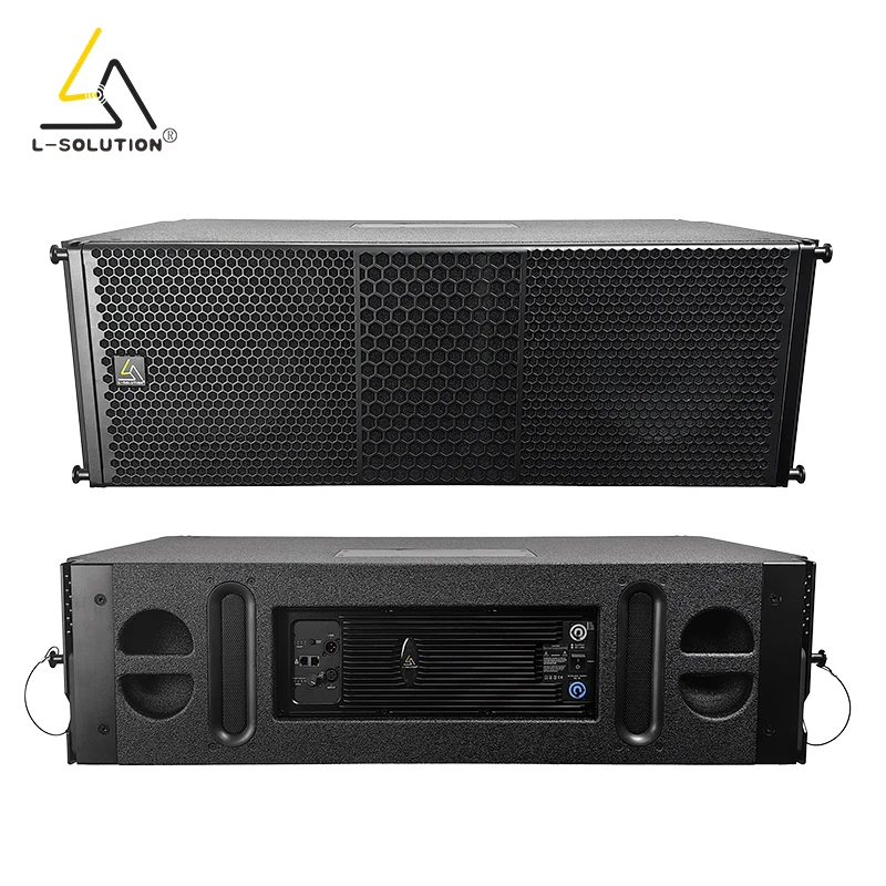 L-solution 12-Inch Neodymium Stage Line Array Professional PA System 1600W Active Outdoor Use Wooden Material