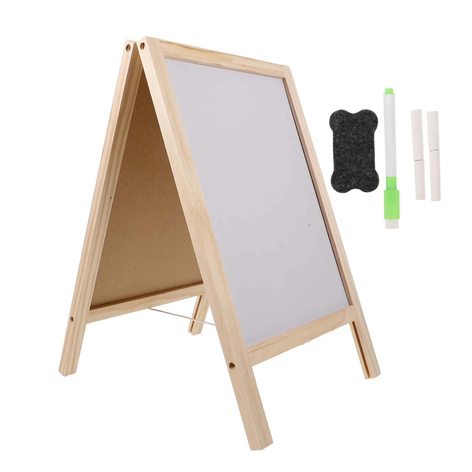 Mini Double-sided Chalkboards Wooden Message Board Blackboard Signs Bamboo Tags Kids Crafts Garden Plant Schedule Notes Diet