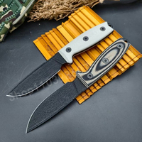 ES-4 Stainless Steel Straight Blade Knife D2 Blade and G10 Handle Suitable for Outdoor Rock Climbing Practical Cutting Knife