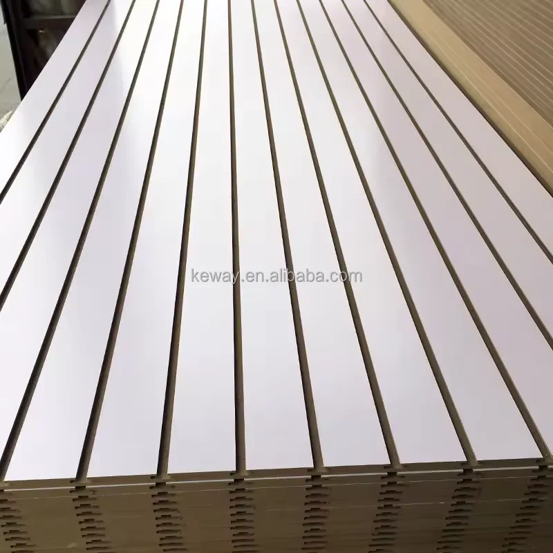 custom.KEWAY Custom 4 X 8ft High Quality Melamine Slatwall Panel MDF Store Display