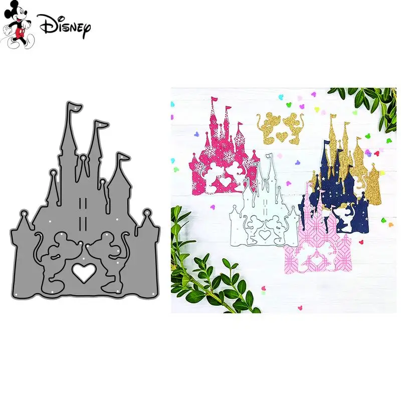 Mickey Minnie Mouse wykrojniki Disney Castle Diecut dla majsterkowiczów Scrapbooking wytłaczania papieru robienie kartek Making New 2022 Punch