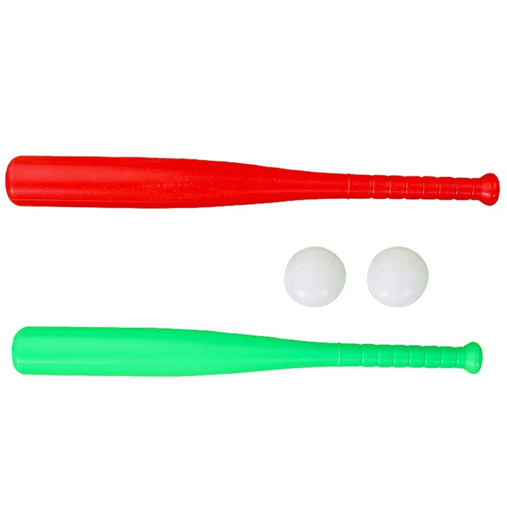 2 Sets Outdoor Training Baseball Bat Props Toys Children Kids Toddler for Toddlers Pe Yard