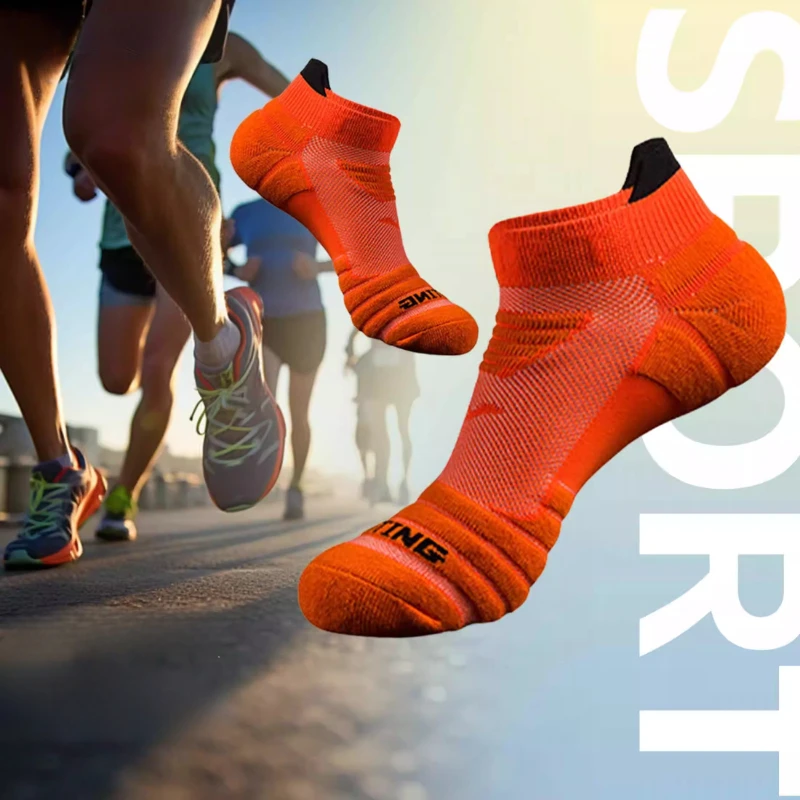 

Профессиональные мужские спортивные носки, высокоэластичные нескользящие баскетбольные носки, тапочки, дышащие носки для бега с низким вырезом до щиколотки