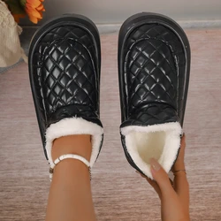 Snow Boots Women 2024 New Platform Shoes Waterproof Warm Cotton Shoes Winter Women Plus Fleece Thickened Ankle Boots Shoes