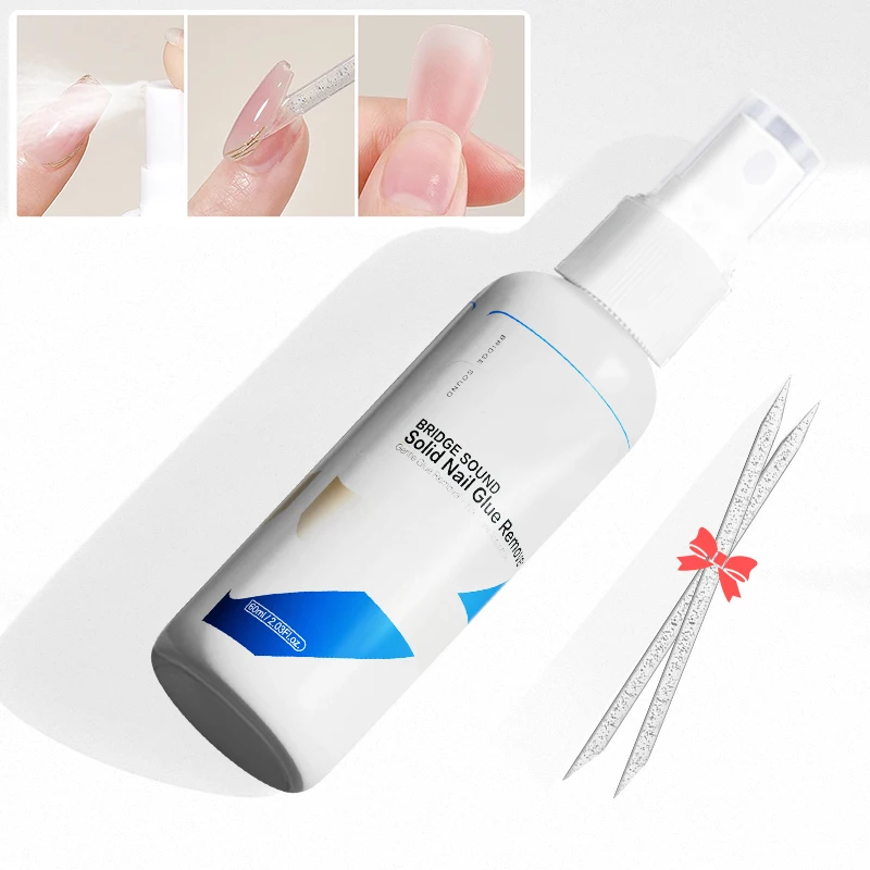 

BRIDGESOUND 60 мл твердое средство для снятия клея для ногтей 15S-быстрая не повреждающая формула с 2 Pro Crystal Lifters Essential для салона и домашнего маникюра