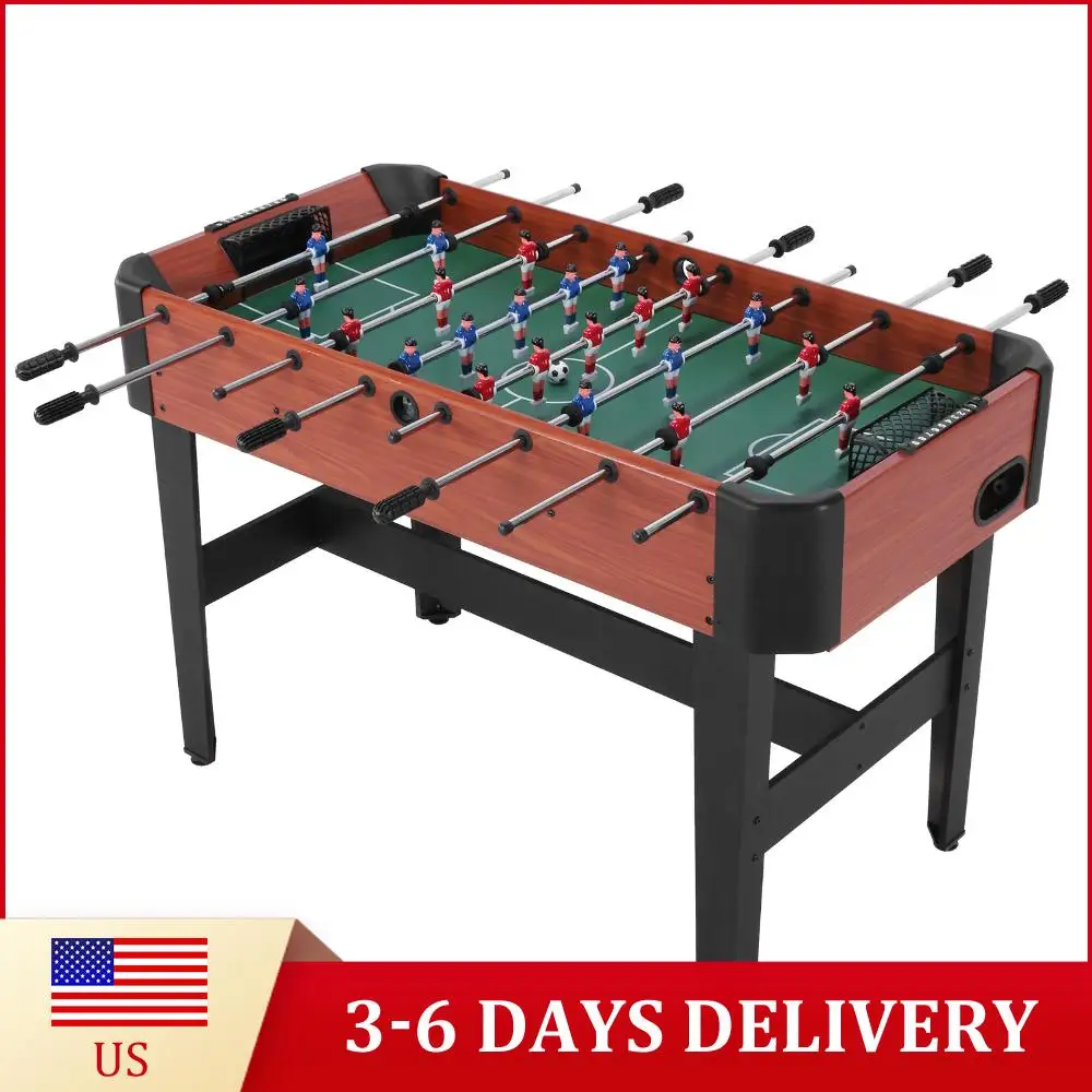 

47 Inch Classic Indoor Soccer Game with Score Keeper Football Table with Counterbalanced & Uniformed Men for Home Family Adults