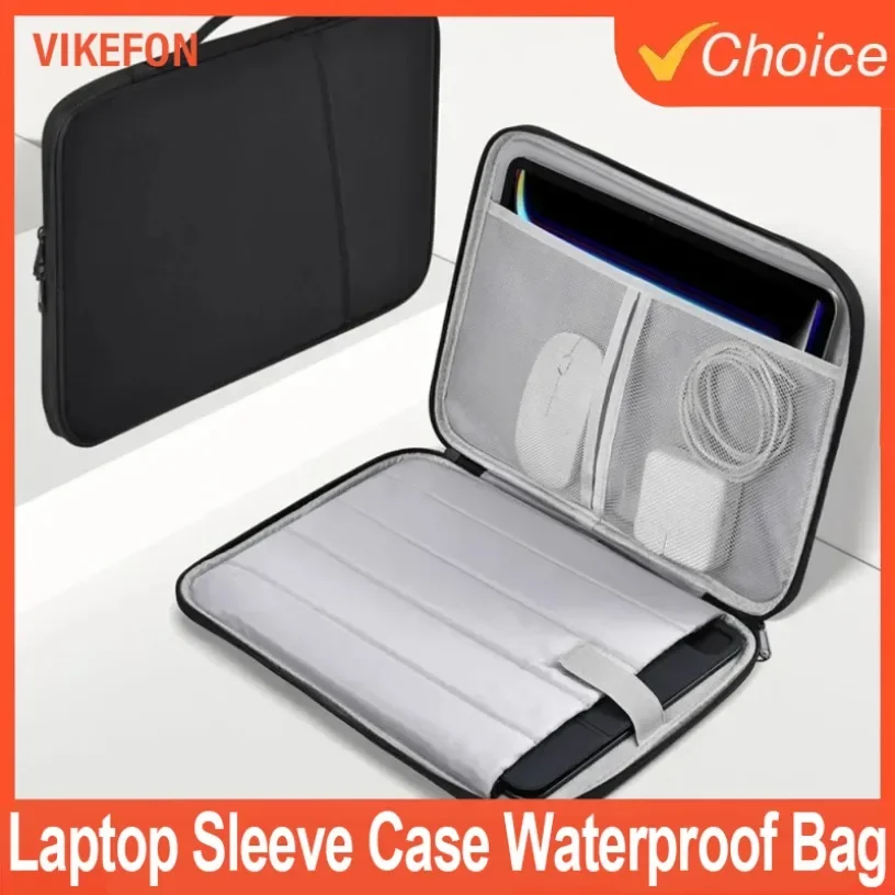High-Capacity Waterproof Tablet  Data Cable Bag Tablet Sleev