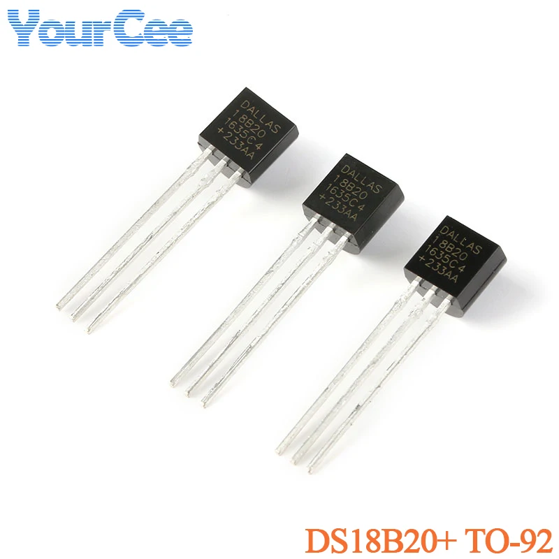 20pcs/1pc DS18B20+ DS18B20 DS18B Programmable Digital Thermometer Temperature Sensor TO-92 IC Chip