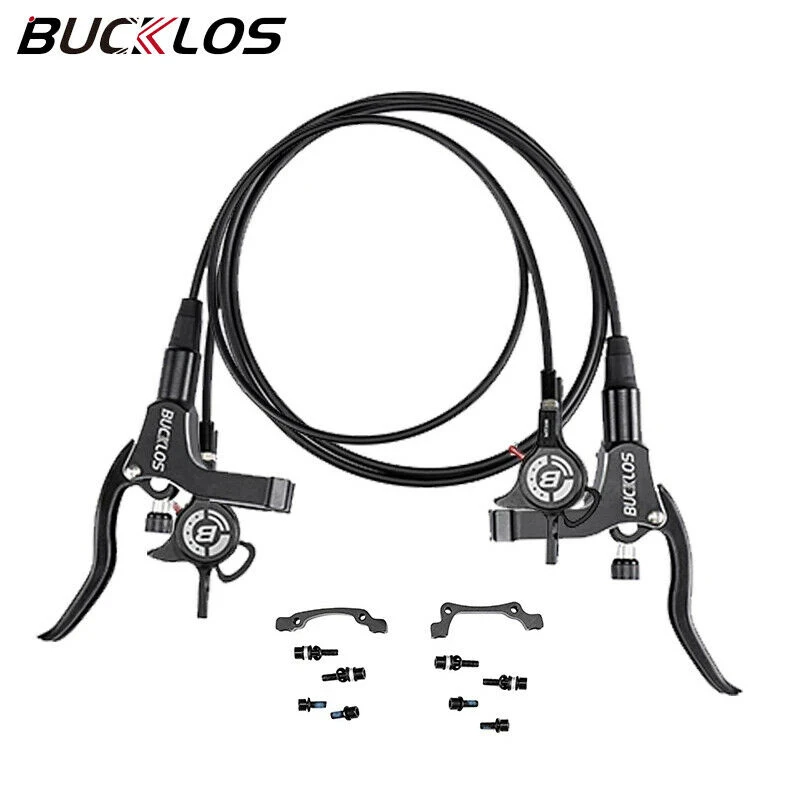 

Комплект гидравлических дисковых тормозов BUCKLOS MTB, передняя и задняя часть, 800/1500 мм, велосипедная масляная тормозная линия, тянущая дисковый тормоз, детали столба IS/PM