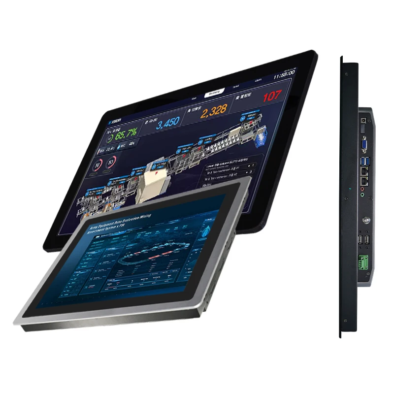 17Inch Capacitive Multi Points Touch Screen Industrial Panel Pc Embedded Android Industrial Lcd