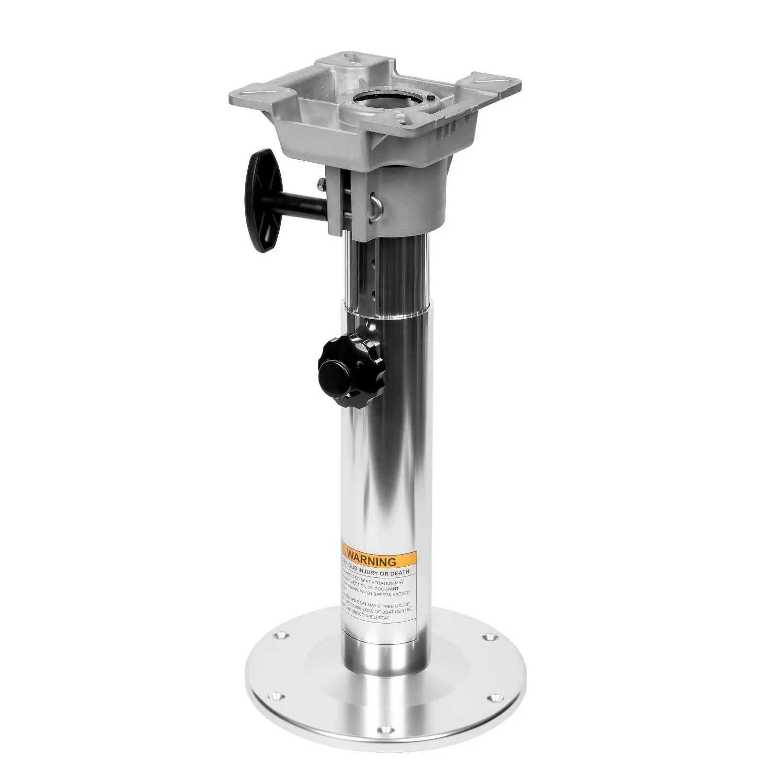 

Adjustable Boat Seat Pedestal, 360° Rotation,Height Adjustable from 32.5-46 CM, High Durability, Suitable for Most Vessel Seat