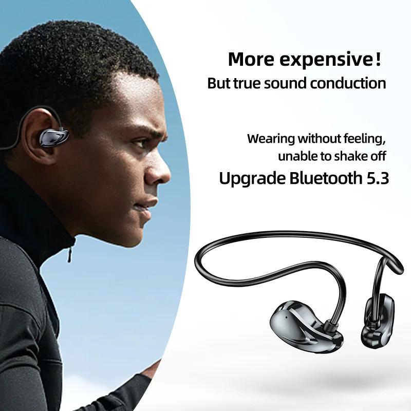 Não no ouvido sem fio earhook fone de ouvido fones ipx7 à prova dipágua bandana esportes fones tws jogos com microfone