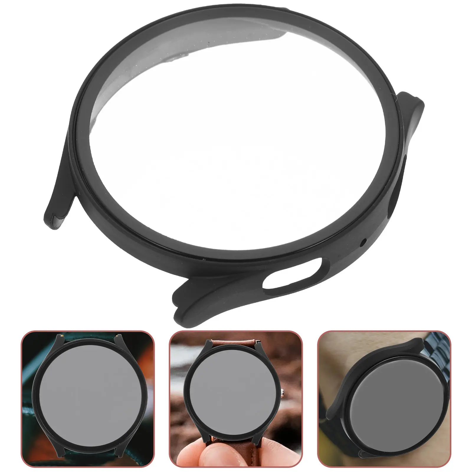 2Pcs Slim Matte Finish Watch Protective Shell Easy Install Dust Scratch Shock Protection Decorative Wristwatch Cover Compatible