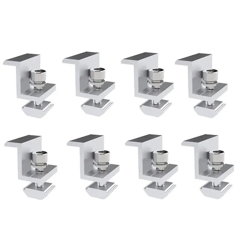 [A93Z!】 8 Pieces Solar Panel Bracket Are Adjustable, Solar Mounting, Trapezoidal Sheet For Roof, RV, Bed, Camping