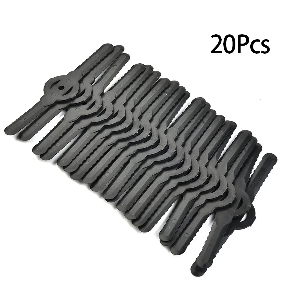 20 PCS Plastic Cutter Blades For Garden Electric Cordless Grass Strimmer Tool Cutter Lawn Grass Mower Trimmer Spare Accessories