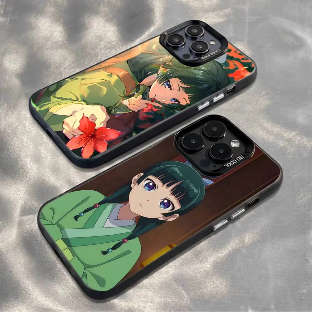 

A-Apothecary Diaries Maomao Phone Case For iPhone17,16,15,14,13,12,11,Mini,Pro,MAX,plus,Black Matte Shockproof Cover