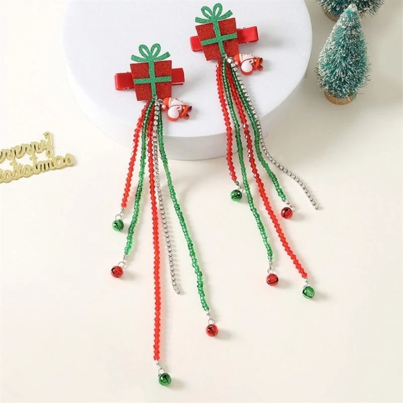 

Christmas Hairpin Hairgrip Tassels Hair Clips for Womens Gift Hair Accessories 15UB