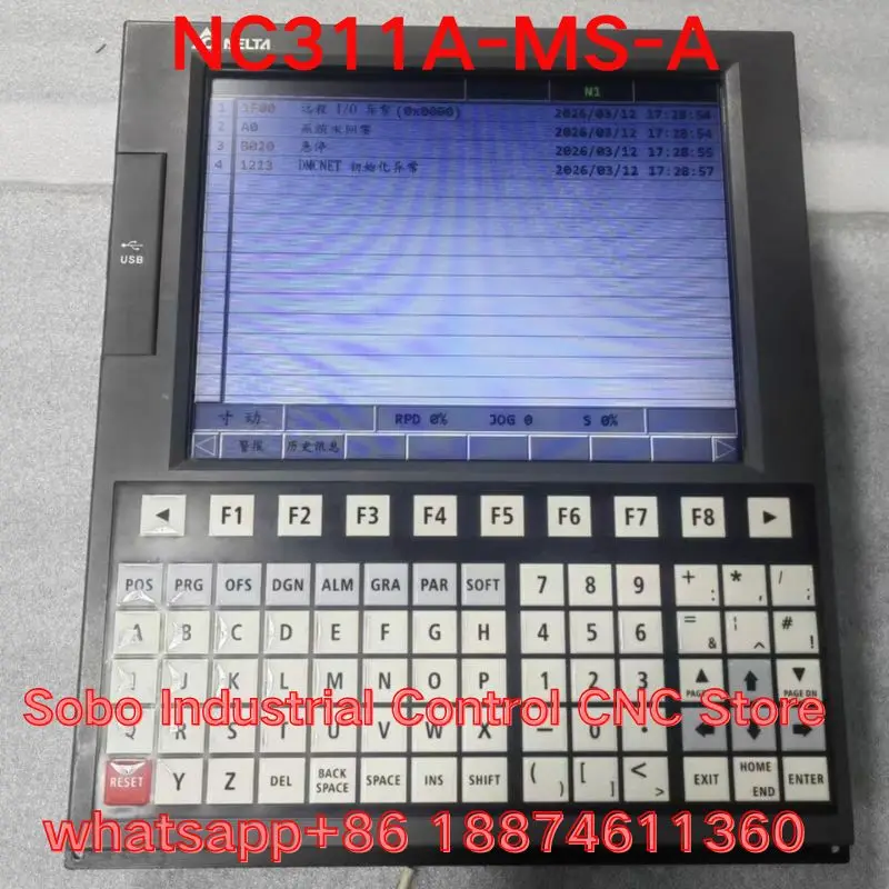 Brand-new  Delta NC311A-MS-A CNC system head with button panel and complete interfaces (supporting RS-485, IO, CF card, remote I