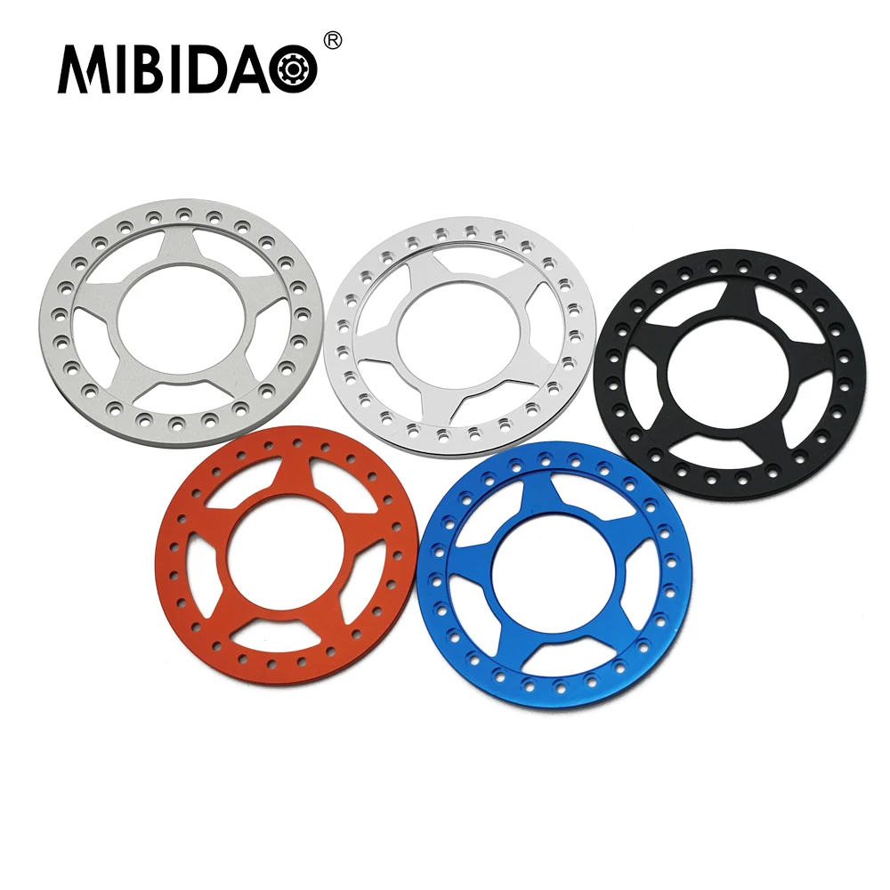 

MIBIDAO 4Pcs Metal Alloy Replacement Beadlock Wheel Rings for Axial SCX10 Wraith 1/10 RC Crawler Car Model 2.2inch Wheel Rims