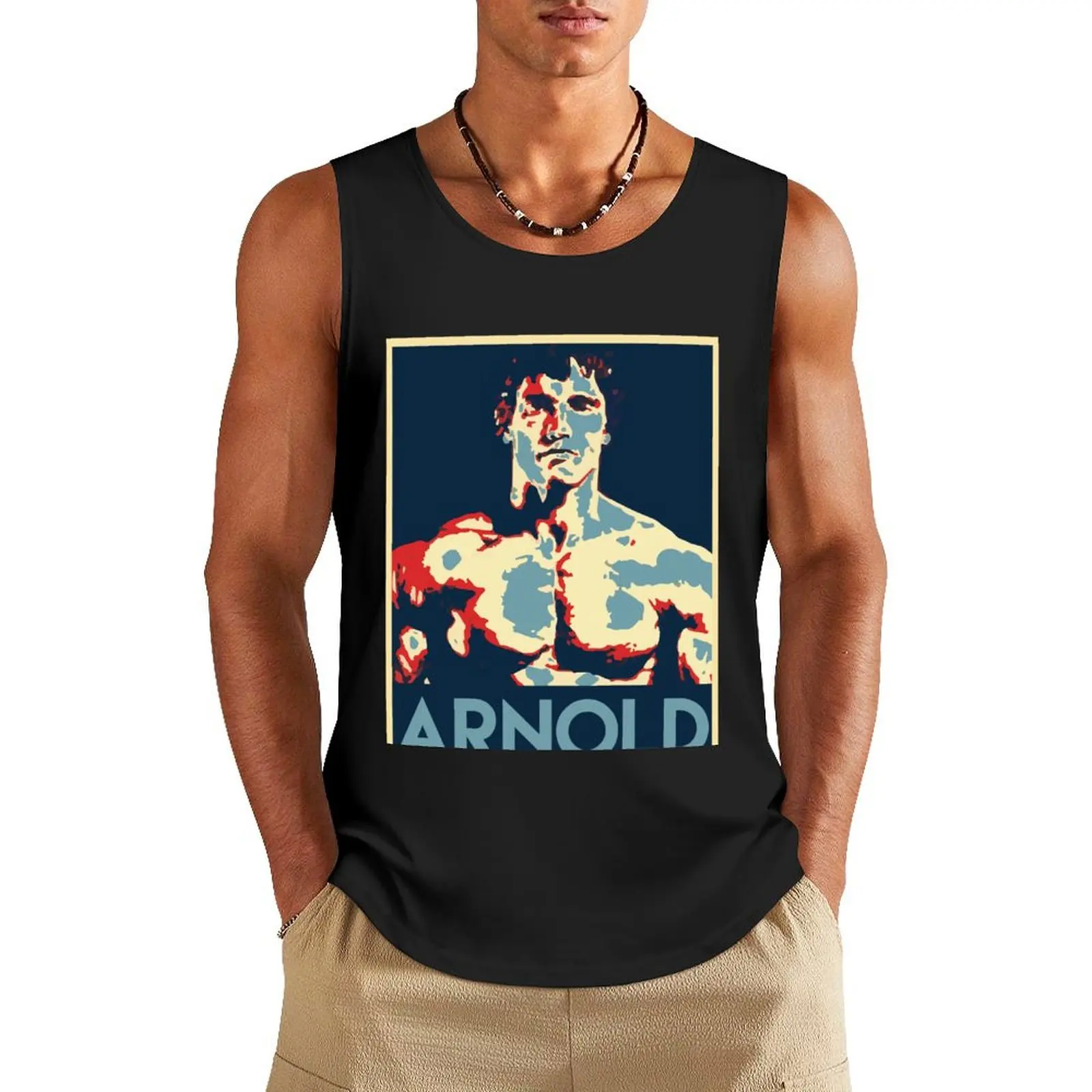 Schwarzenegger 2020 Tank Top Men's gym clothing Gym wear Men's gym articles