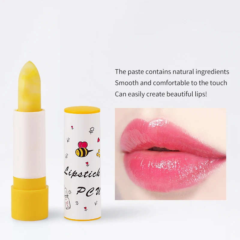 Honey Lip Balm Winter Lipstick Moisturizing Long Lasting 24h Non Stick&Greasy Prevent Chapped Plumper Honey Lip Repair Care Balm