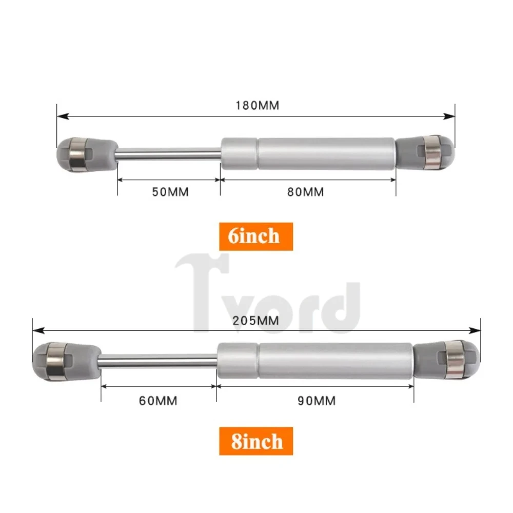 2/4 pces porta do armário suportes a gás 100n/10kg suporta tampa de mola a gás suporte adereços de gás choques armário de cozinha dobradiça hidráulica