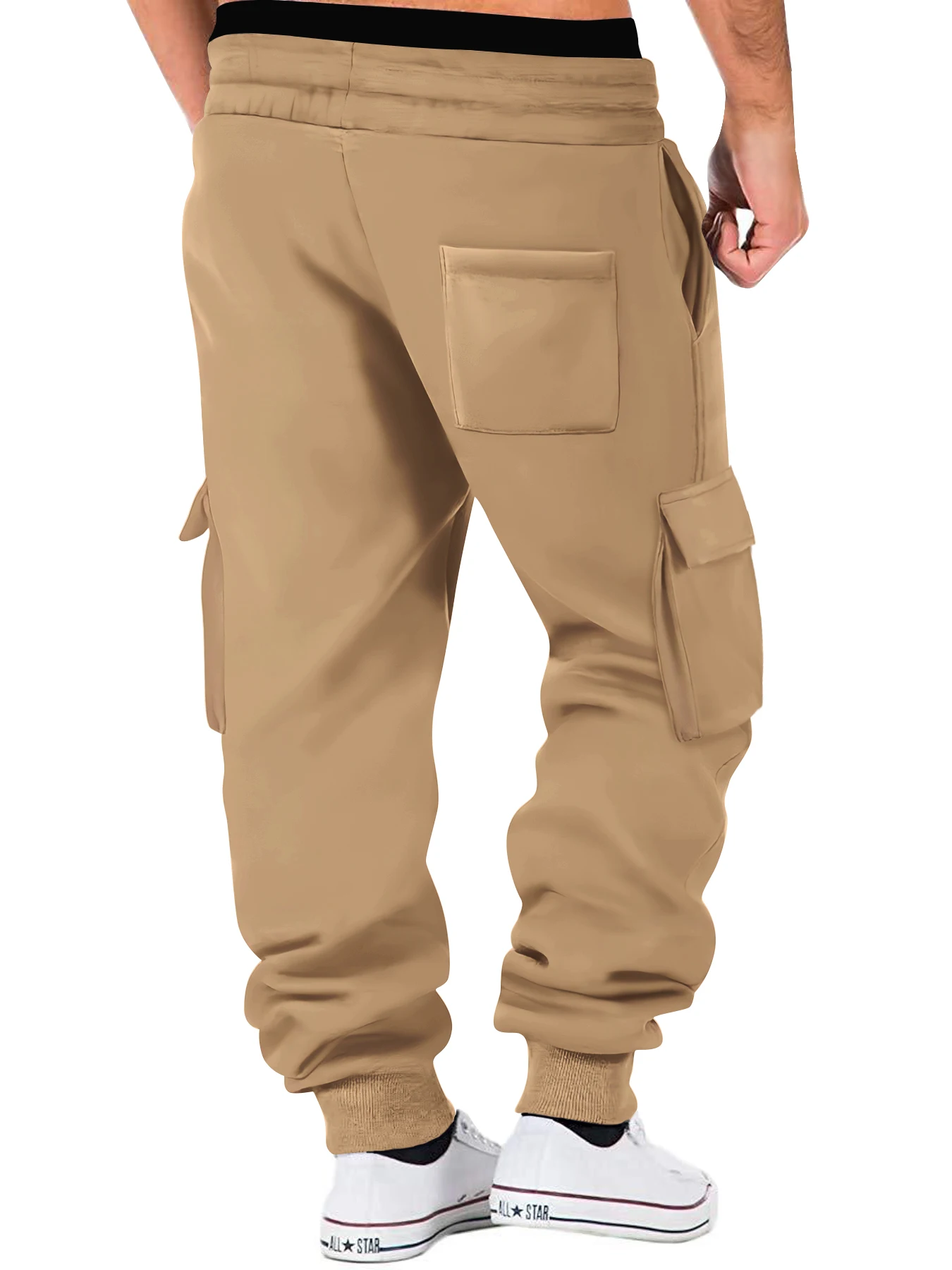 Pantalones Cargo para hombre, Joggers de entrenamiento, cómodos y transpirables, informales, para exteriores, correr, ciclismo, con múltiples bolsillos