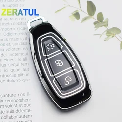 Per Ford Fiesta Focus 3 4 Mondeo Ecosport Kuga Focus ST TPU Shell Fob Holder Protector Car Remote Smart Key Case Cover