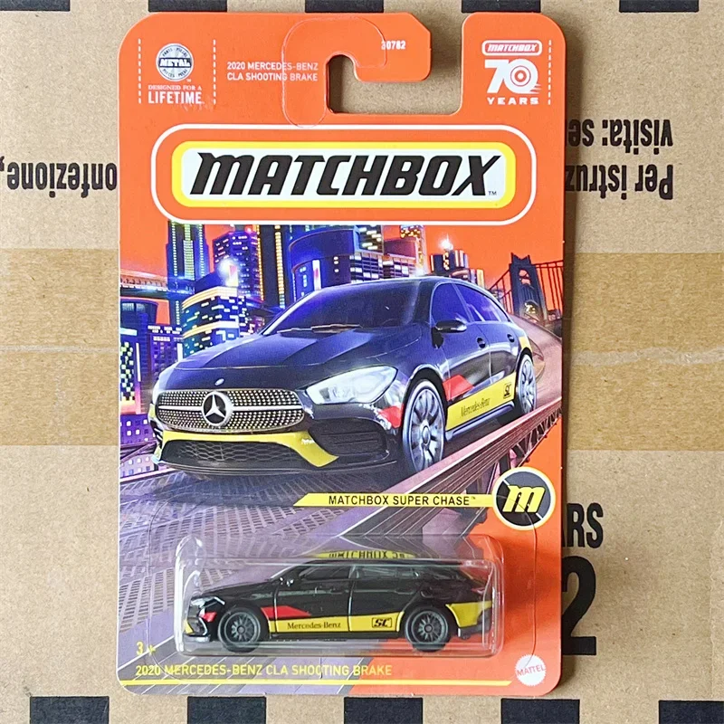 Original Mattel Matchbox Super Chase Car 1/64 70Years 2020 Mercedes-Benz CLA Shooting Brake Vehicle Toys for Boy Collection Gift