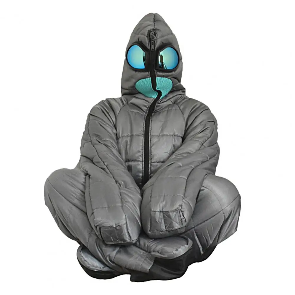 Alien Sleeping Bag Waterproof Camping Sleeping Bag Toe Opening Sleeping  Universal Wearable Full Body Sleeping Bag