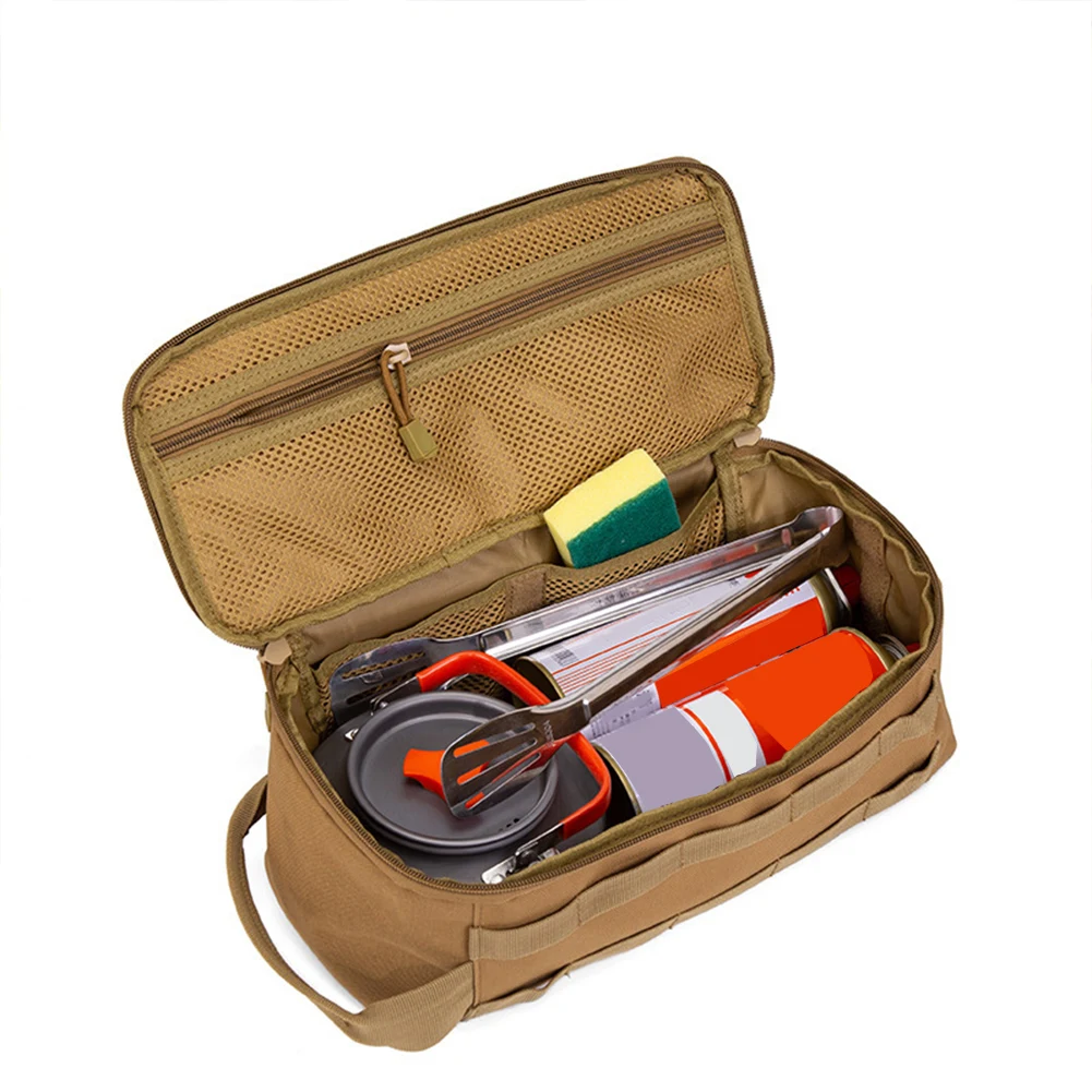 

Сумка для хранения газовых баллонов для кемпинга, большая вместительная сумка для семейного отдыха (Camel)