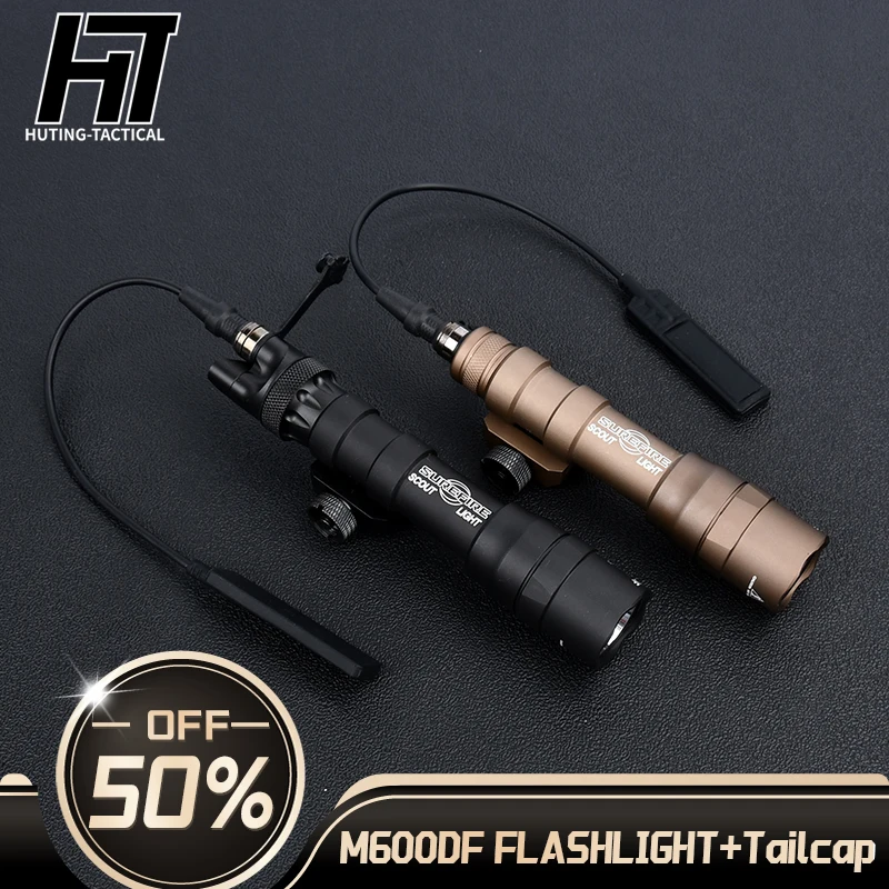 

WADSN Scout Light M600DF with Metal Tail Cap Surfire M600 M600C 1400 Lumen Airsoft Torches Hunting Softair Weapon Lighting