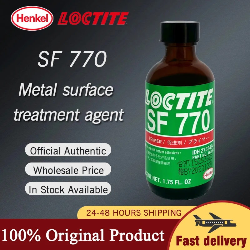 Original Loctite SF 770 Primer Clear Adhesion Promoter 1.75 oz Bottle for Bonding with Instant Adhesive
