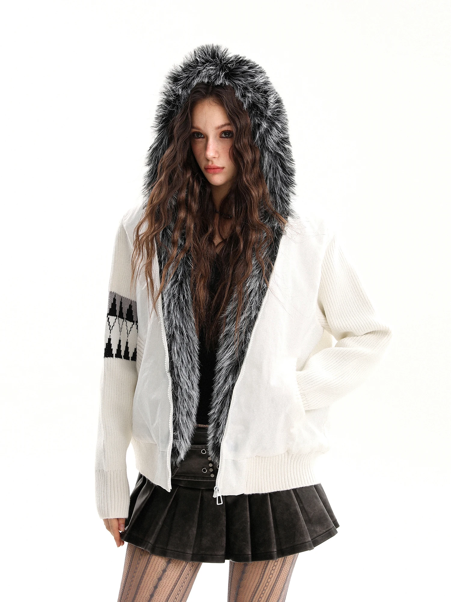 

Женское утепленное хлопковое пальто Biggold Premium с капюшоном и меховым воротником, осенне-зимнее, укороченное, в стиле кэжуал