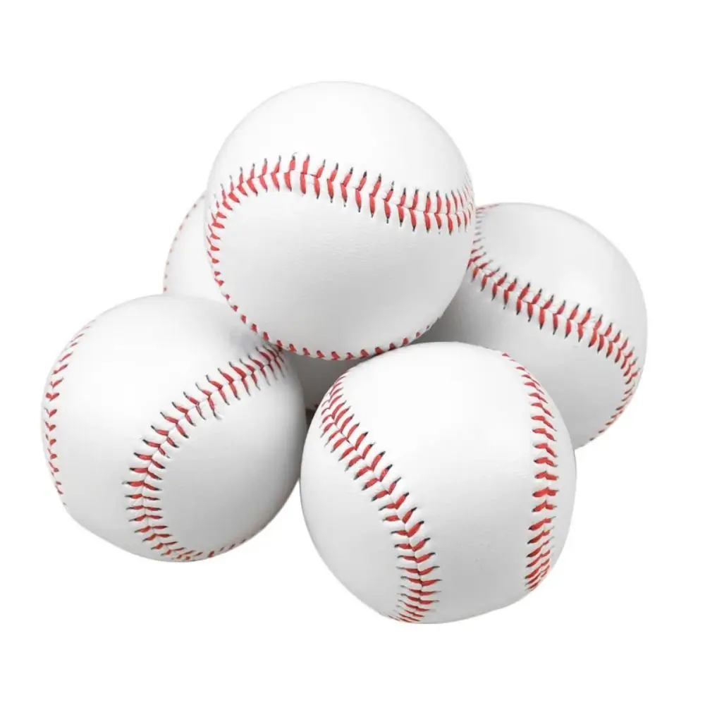 1Pcs Rubber Inner Sports Baseball Solid Foam Bouncy Ball PVC Handmade Baseball 9 inch Soft Hard Training Baseball