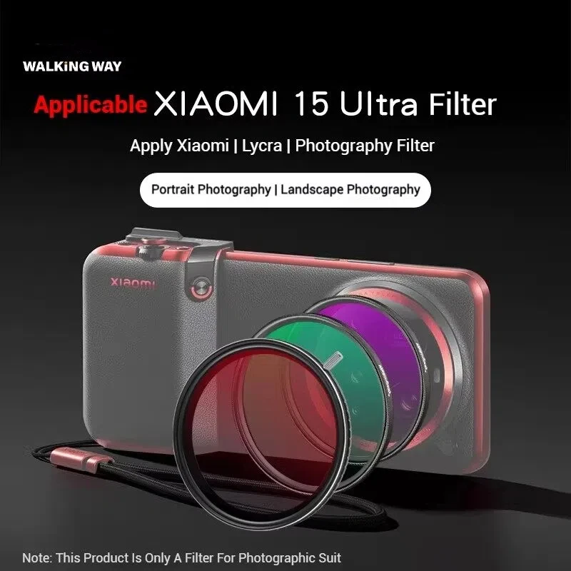 WalkingWay Filter für Xiaomi 15 Ultra Handy-Objektivfilter 67mm Handy-Filterkit Mobile Aufnahme CPL GND Soft Star Flare Filter