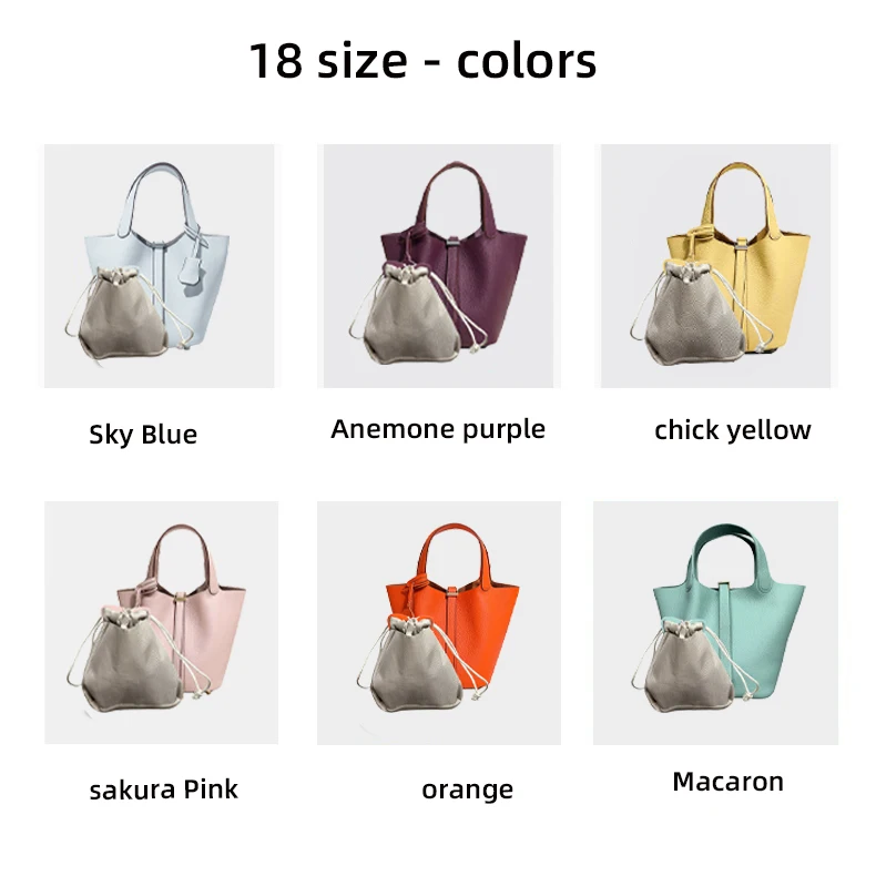 Damen Tasche Echtes Leder Oberer Griff Tragetasche Große Kapazität 3 Größen Hand Schulter Designerstil Eimerform Strukturiert Minimalistisch Tägliche Verwendung Büro Einkauf Eimerform Strukturiert Minimalistisch – Detail 3