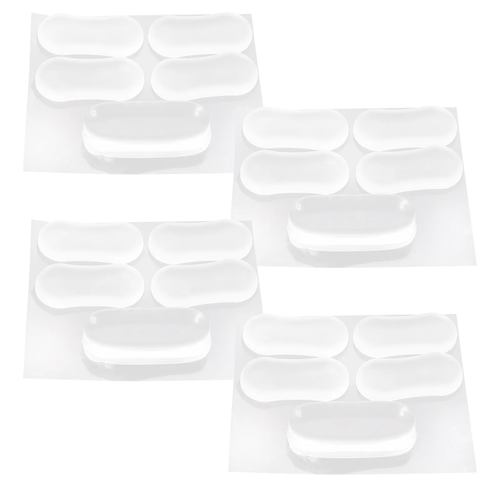 

20 шт. Прозрачные силиконовые амортизирующие накладки-буферы для сиденья унитаза, амортизирующие, легко клеящиеся, самоклеящиеся