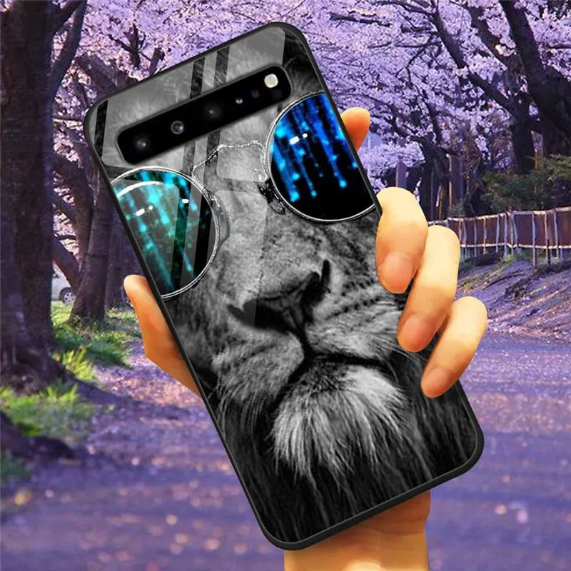 For Samsung S10 5G S 10 Plus Case Tempered Glass Fashion Cover for Samsung Galaxy S10e S10 S8 S9 Plus S7 Edge Note 10 Lite Pro
