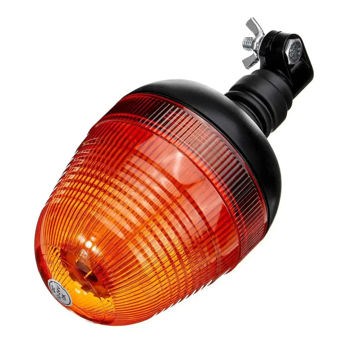 ATVOV 12V 24V Amber 60 LED Truck Tractor Warning Beacon Emergency Flashing Strobe Light Mount Screws Rotating Police Signal Lamp