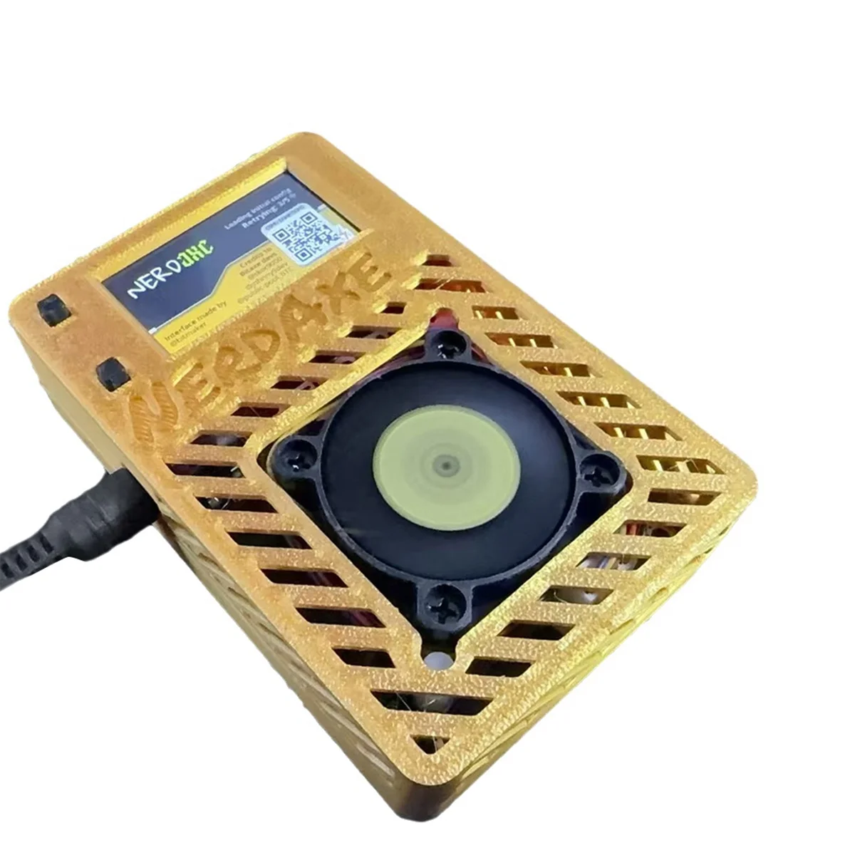 Hot Sale NerdAxe Miner Nerdminer 500Gh/S S19XP BM1366 ASIC Bitaxe Bitcoin Mini Miner Lottery Mining Miner with Display BR PLUG