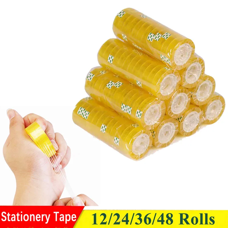 

Transparent Stationery Tape for Home School Office Stationery Adhesive Tape 11mm Small Clear Sticky Tape For Packing Sealing