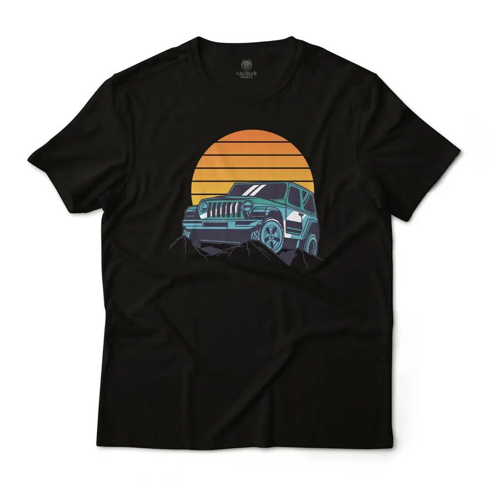 4x4 Adventure Off Roading in Sunset Graphic Art T-Shirt Unisex Tee