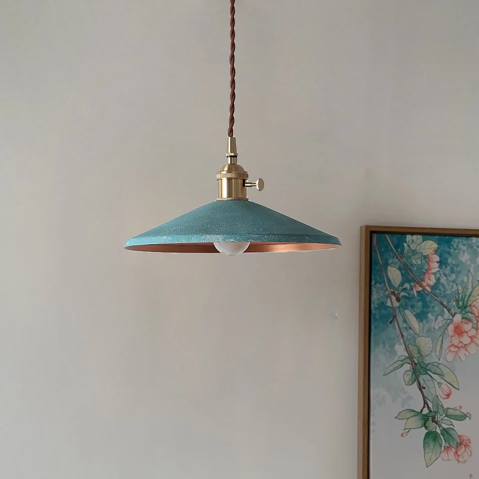 American vintage industrial style handcrafted distressed brass restaurant chandeliers