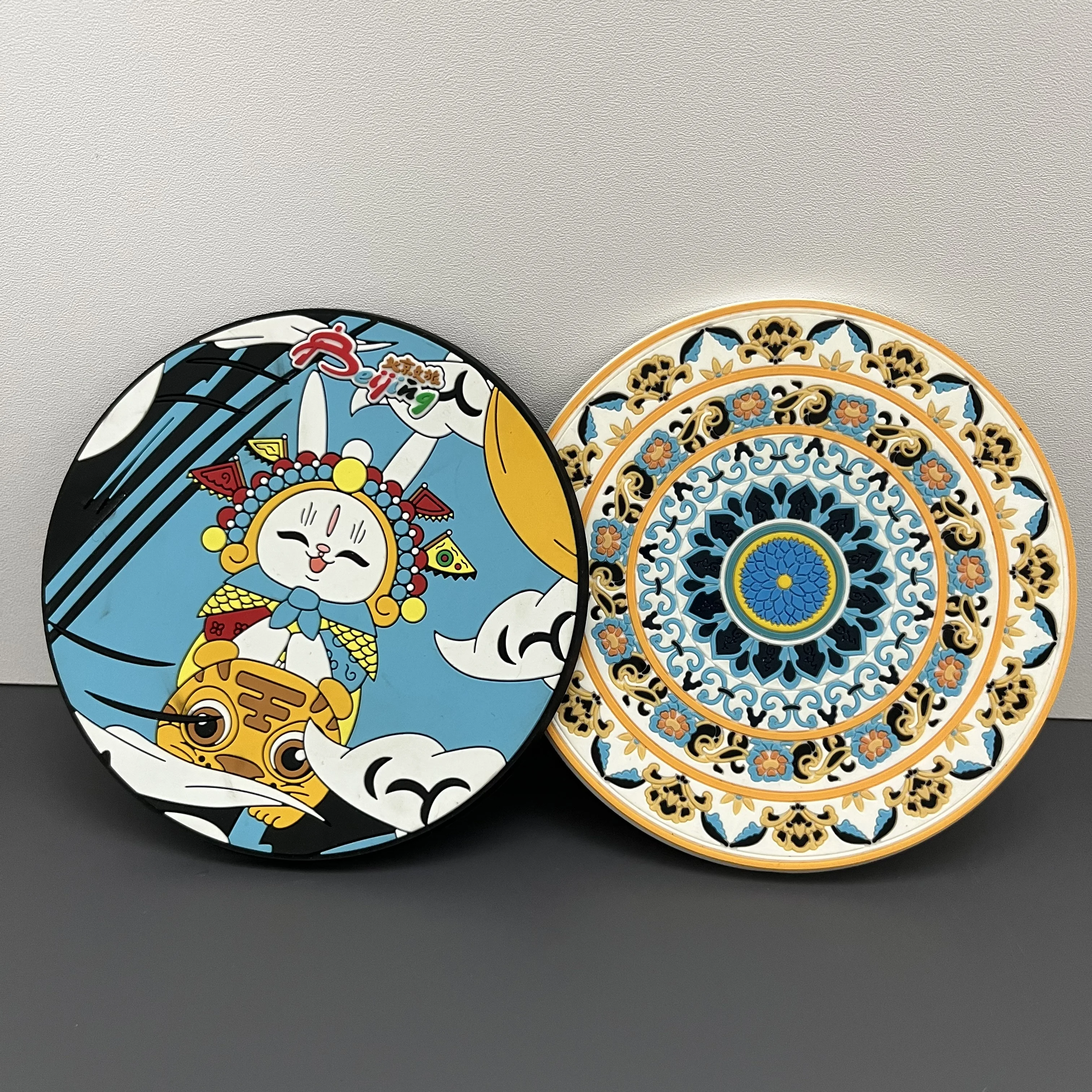 

Wholesale personalized soft PVC rubber water absorbing beer coasters, car coasters, beverages