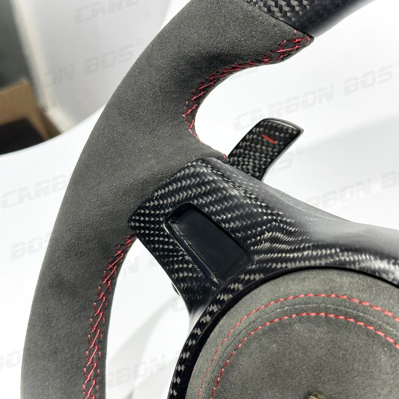 ترقية جديدة عجلة القيادة من ألياف الكربون غير اللامعة لبورشه ماكان باناميرا كايين 718 911 مخصص ألياف الكربون الحقيقية جزء السيارة #5