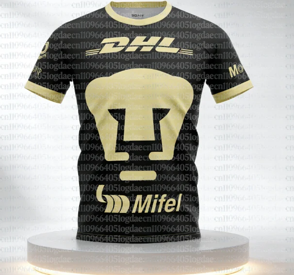Camiseta de Fútbol de Diseño Moderno UNAM Local y Visitante 2024_25, Ropa para Hombre y Mujer, Transpirable, de Secado Rápido, Camisetas Extra Grandes