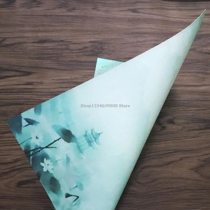 Набор бумаги для писем и конвертов в китайском стиле, 8 писчих бумаг и 4 конверта